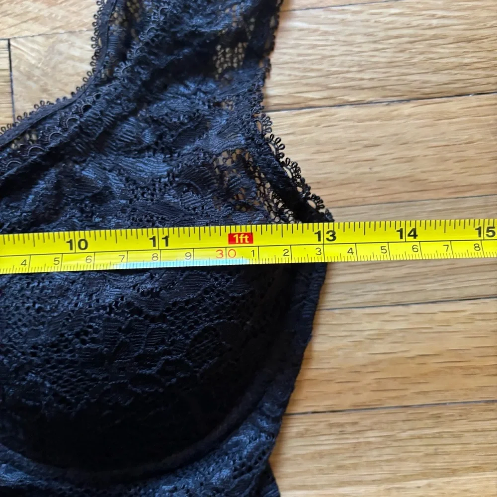 Victoria's Secret Sexy Little Things Y2K Black Underwire Cami Lace Lingerie 34C - Picture 7 of 8